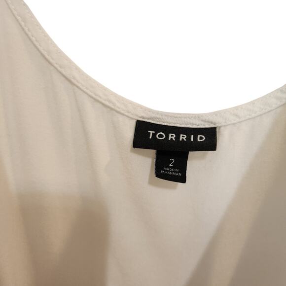 Torrid Pullover Nude Classic Sexy Adjustable V-Neck Cami Tank Top Beige Size 2X - Picture 5 of 7